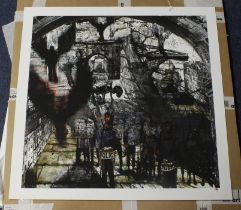 Paul McGowan (b. 1967). Giclee print 'Asylum', signed by artist to lower right corner with a