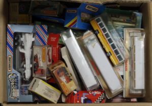 Diecast. A collection of mostly boxed diecast models, including Matchbox, Exclusive First