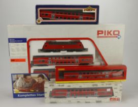 Piko boxed HO gauge Class 182 German Passenger Starter Set (consisting of DB Locomotive and two