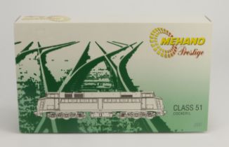 Mehano Prestige boxed HO gauge Class 5166 Cockeril Diesel locomotive (in Green / Yellow livery,