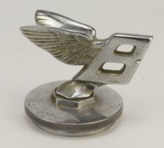 Bentley winged radiator cap car mascot, height 90mm approx.