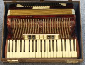 Hohner Verdi IIIM piano accordion, contained in original case (buyer collects)