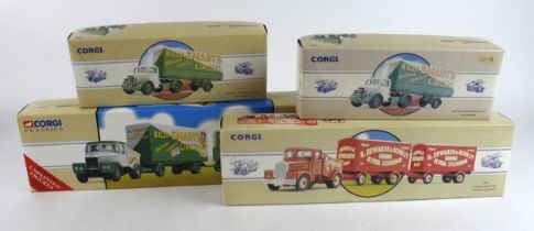 Corgi Classics. A group of four boxed Corgi Classics Circus / Fairground 1:50 scale models,