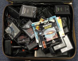 Atari 2600 console (missing power cable), together with a quantity of games, controllers, etc.,