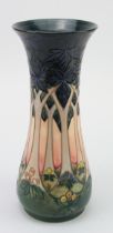 Moorcroft Pottery large 'Cluny' pattern vase, makers marks to base, height 30.5cm approx.