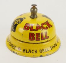 Advertsing interest. A Black Bell Shag 4d Half Ounce conter top bell, diameter 80mm approx. (working