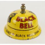 Advertsing interest. A Black Bell Shag 4d Half Ounce conter top bell, diameter 80mm approx. (working