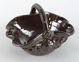 English salt-glaze pottery mid 19th c. basket