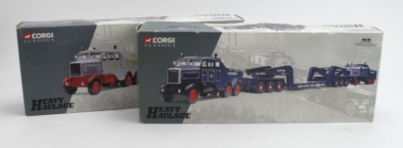 Corgi Classics. Two boxed Corgi Classics Heavy Haulage, comprising Sunter Bros ltd (no. 17602);