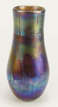 John Ditchfield Glasform vase, makers label to base and etched 'J. Ditchfield, Glasform, 13884',