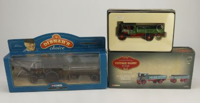 Corgi. Three boxed die-cast models comprising Vintage Glory of Steam, Foden dropside wagon (