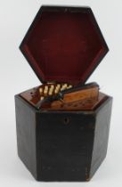 Lachenal & Co. thirty-one button concertina (no. 193513), contained in original fitted case (working