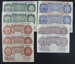 Bank of England (9), Peppiatt (5), 10 Shillings (3) unthreaded pre war note issued 1934 LAST SERIES,