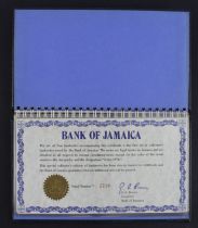 Jamaica (8), 2 x Presentation sets of 4 notes in each set, 10 Dollars, 5 Dollars, 2 Dollars and 1