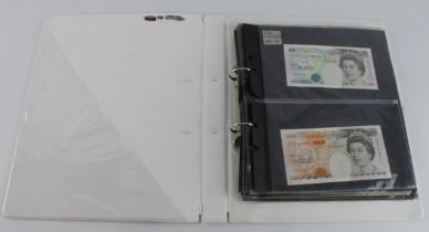 Bank of England & other British notes (61), collection in an album including 3 x White 5 Pounds,