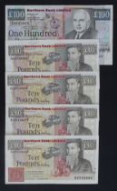 Northern Ireland, Northern Bank Limited (5) 100 Pounds dated 1st November 1990, signed S.H. Torrens,