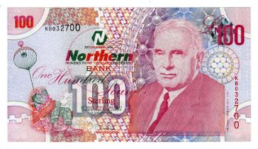 Northern Ireland, Northern Bank Limited 100 Pounds dated 19th January 2005, signed Don Price, serial