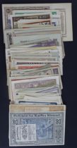 Austrian Notgeld issues (183), 1920's small size emergency private issues from Austrian towns/