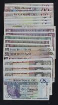 Northern Ireland (20), Bank of Ireland 10 Pounds (3) 1995 & 1998, 5 Pounds (5) 1994 & 2000, First