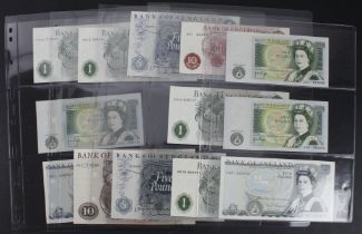 Bank of England (13), a good collection of FIRST PREFIX Portrait notes comprising O'Brien 10