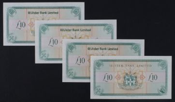 Northern Ireland, Ulster Bank Limited 10 Pounds (4) dated 1st January 1997, 1st January 2007, 1st