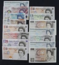 Bank of England (15), from 5 Pounds to 50 Pounds, signatures Page, Somerset, Gill, Lowther,