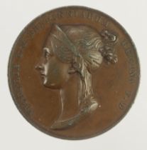 British Commemorative Medal, bronze d.37mm: Coronation of Queen Victoria 1838, official Royal Mint