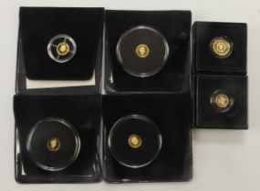 British Commonwealth gold proof mini-coins issued by Hattons and Harrington & Byrne (6): Solomon