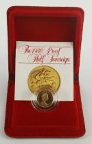 Half Sovereign 1980 Proof FDC cased as issued