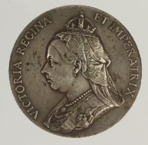 British Commemorative Medal, silver or plated d.37mm, 28.79g: Queen Victoria Diamond Jubilee 1897,