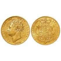 Half Sovereign 1827, S.3804A, nVF