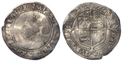 Elizabeth I hammered silver Threepence 1561 mm. pheon, 1.49g, S.2564, slightly wavy F/GF