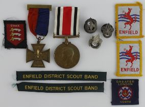 Boy Scout Association gilt Gallantry Cross/medal, 3rd. Class Award for Heroism, 2nd issue,