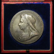 British Commemorative Medal, silver d.55.5mm: Queen Victoria Diamond Jubilee 1897, official Royal