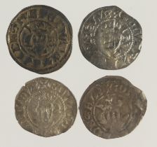 Edward Plantagenet silver Pennies of London (4) F-aVF