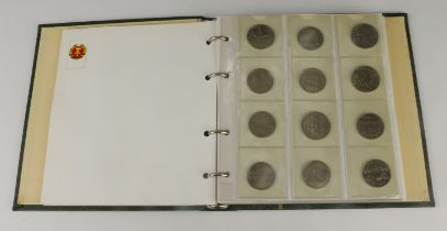 East Germany (113) a collection of coins in a Numis album, silver noted.