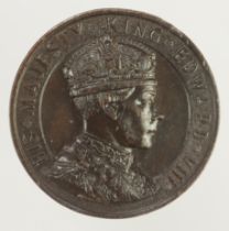 British Commemorative Medal, bronzed pewter d.44mm: Edward VIII Coronation 1937, GVF, scratches.