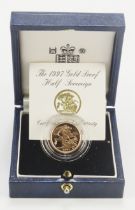 Half Sovereign 1997 Proof FDC boxed as issued