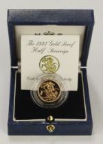 Half Sovereign 1997 Proof, FDC cased with cert.