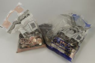 GB & World Coins 14.6KG, plus 2.1KG of Farthings. Collection recommended.