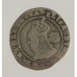 Elizabeth I hammered silver Threepence 1574 mm. eglantine, 1.26g, S.2566, Fine.