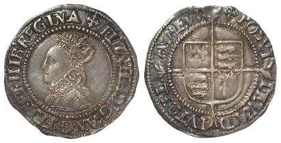 Elizabeth I Second Issue 1560-1 silver Groat mm. cross-crosslet, 1.90g, S.2556, toned VF, nice