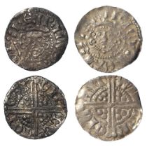 Henry III Long Cross silver Pennies (2) of the Canterbury Mint: Class 5c, moneyer Gilbert, 1.25g,