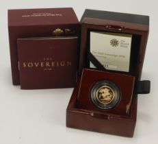 Half Sovereign 2016 Proof FDC boxed as issued
