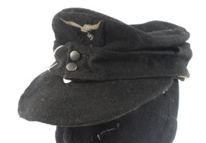 German 3rd Reich 1st Fallschirm-Panzer (Hermann Göring) Enlisted Mans/ Nco’s M43 Cap. The insignia