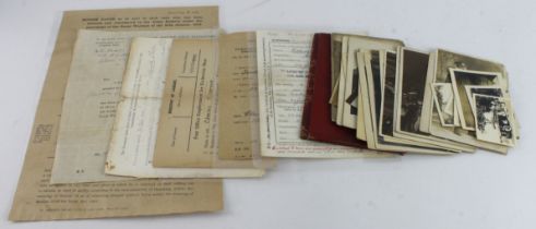 WW1 documents, photos etc., to 24700 Pte Charles Tilbrook, Essex Regiment wounded in action with