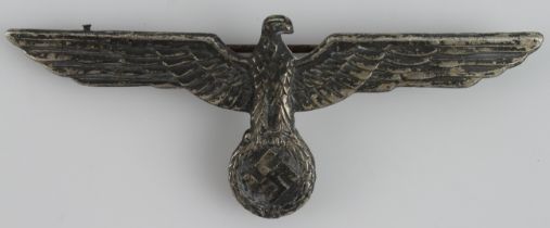 German 3rd Reich Kriegsmarine Tropical Tunic Eagle Badge. Maker: Assmann.