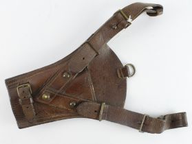 Cavalry WW1 scarce officers brown leather sword frog.