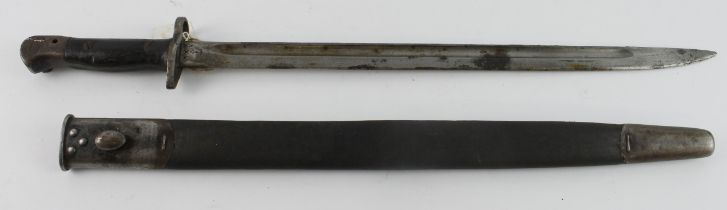 WW1 British 1907 Pattern Bayonet Unit Marked to the 5th Bn Welsh Fusiliers. Dated 1916. Rare Maker
