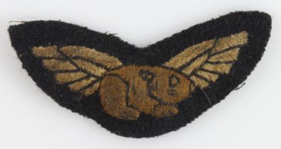 RAF interest a cloth pair of semi official Guinea Pig club wings.